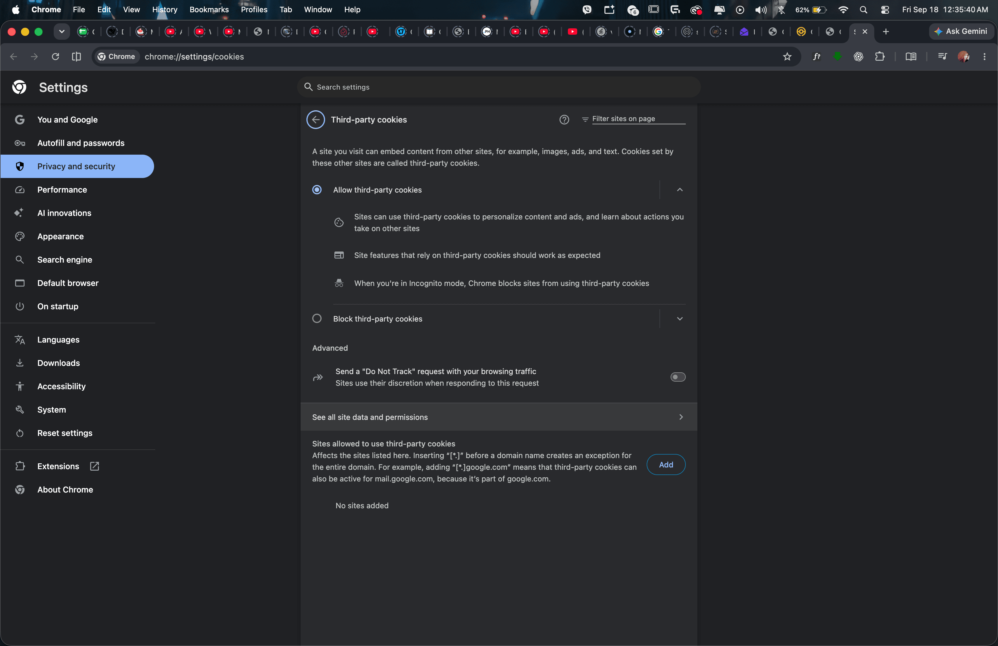 Step 5: Open all site data